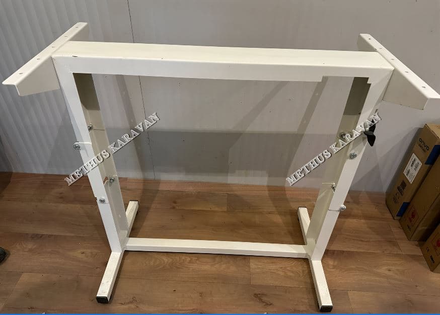 Karavan Katlanır Masa Ayağı Beyaz